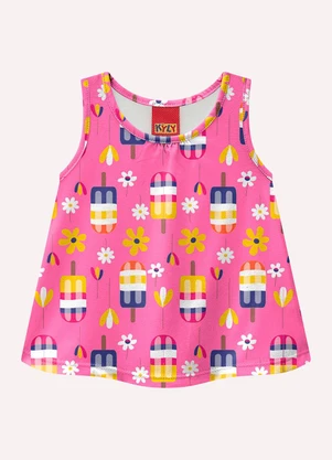 Kyly - Conjunto Infantil Menina Estampa Rosa - KYLY