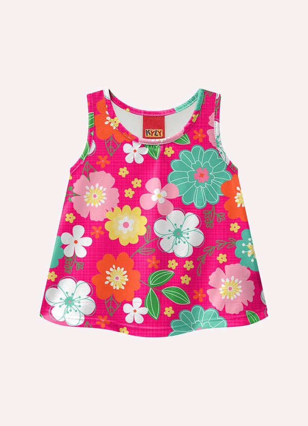 Kyly - Conjunto Infantil Menina Estampa Rosa 2
