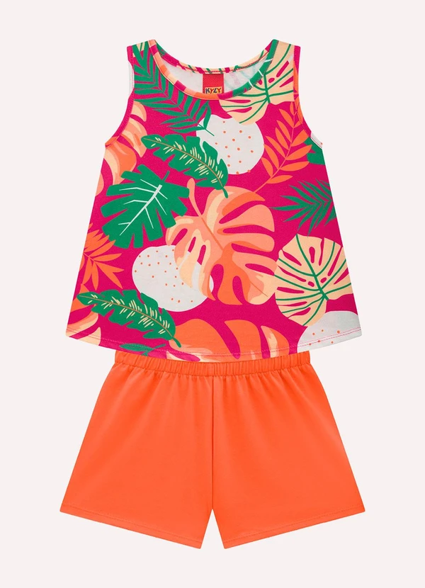 Kyly - Conjunto Infantil Menina Estampa Rosa 2