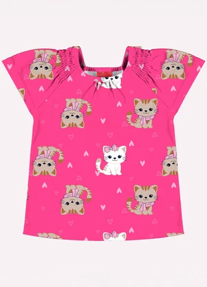 Kyly - Conjunto Infantil Menina Estampa Rosa - KYLY