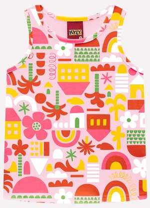 Kyly - Conjunto Infantil Menina Estampa Rosa - KYLY