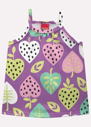 Kyly - Conjunto Infantil Menina Estampa Roxo - KYLY