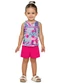 Elian - Conjunto Infantil Menina Estampa Verão Rosa - variação: Azul