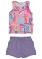 Elian - Conjunto Infantil Menina Estampa Verão Rosa - variação: Rosa