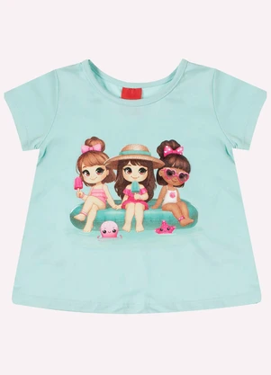 Kyly - Conjunto Infantil Menina Estampa Verde - KYLY
