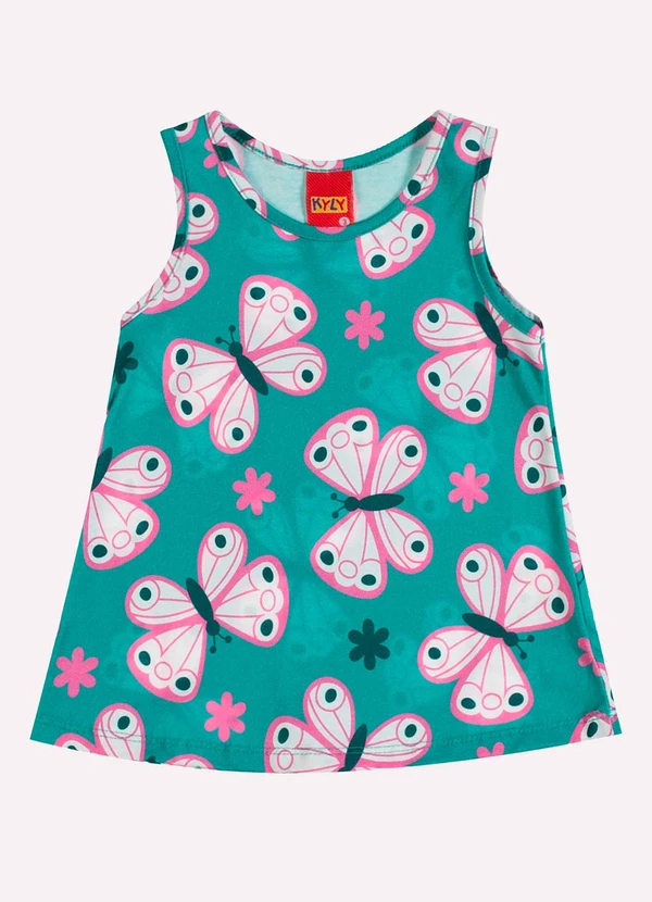 Kyly - Conjunto Infantil Menina Estampa Verde 2