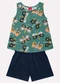 Kyly - Conjunto Infantil Menina Estampa Verde - variação: Verde