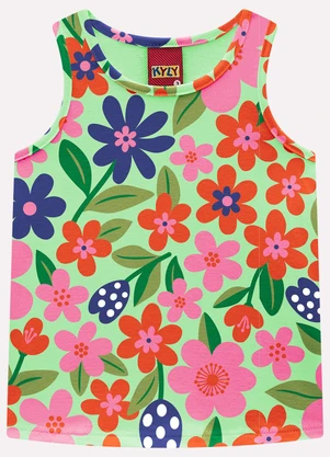 Kyly - Conjunto Infantil Menina Estampa Verde - KYLY