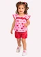 Kyly - Conjunto Infantil Menina Estampada Amarelo - variação: Rosa