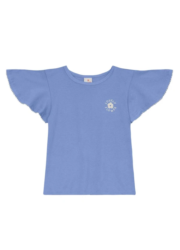 Brandili - Conjunto Infantil Menina Estampado Azul 2