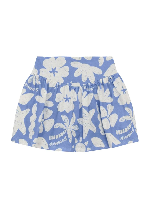 Brandili - Conjunto Infantil Menina Estampado Azul 3