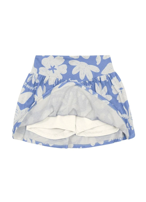 Brandili - Conjunto Infantil Menina Estampado Azul 4