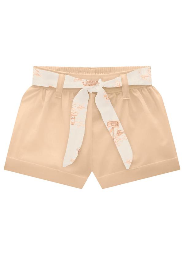 Milon - Conjunto Infantil Menina Estampado Bege 3