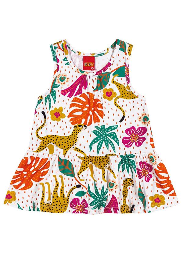 Kyly - Conjunto Infantil Menina Estampado Branco 3