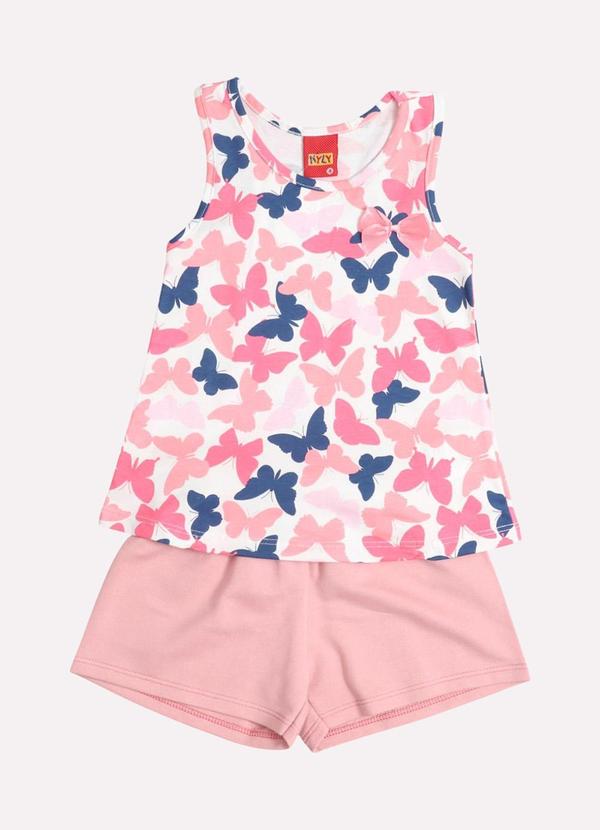 Kyly - Conjunto Infantil Menina Estampado Branco 2