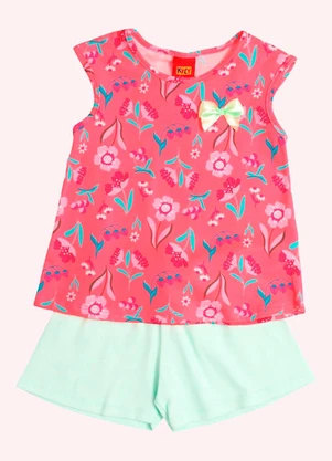 Kyly - Conjunto Infantil Menina Estampado Pink - KYLY