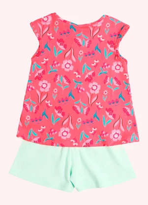 Kyly - Conjunto Infantil Menina Estampado Pink - KYLY