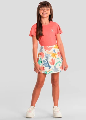 Brandili - Conjunto Infantil Menina Estampado Rosa - BRANDILI