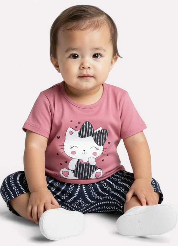 Kyly - Conjunto Infantil Menina Estampado Rosa 2