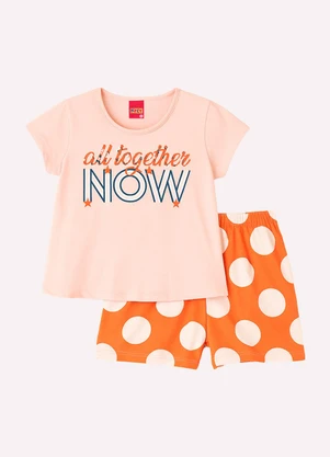 Kyly - Conjunto Infantil Menina Estampado Rosa - KYLY