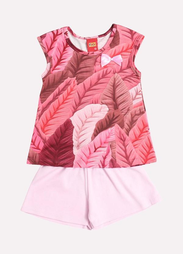 Kyly - Conjunto Infantil Menina Estampado Rosa 2