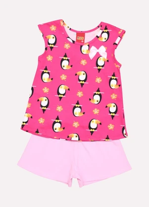 Kyly - Conjunto Infantil Menina Estampado Rosa - KYLY