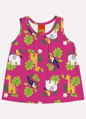 Kyly - Conjunto Infantil Menina Estampado Rosa - KYLY