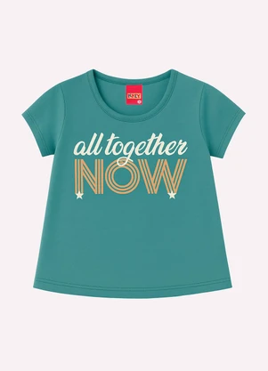 Kyly - Conjunto Infantil Menina Estampado Verde - KYLY