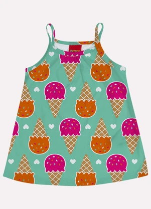 Kyly - Conjunto Infantil Menina Estampado Verde - KYLY