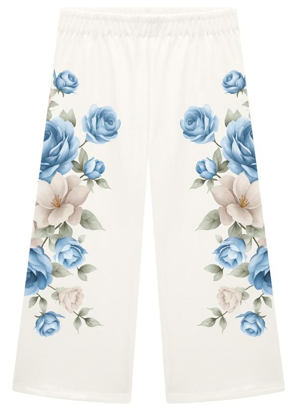 Milon - Conjunto Infantil Menina Flor Azul 4