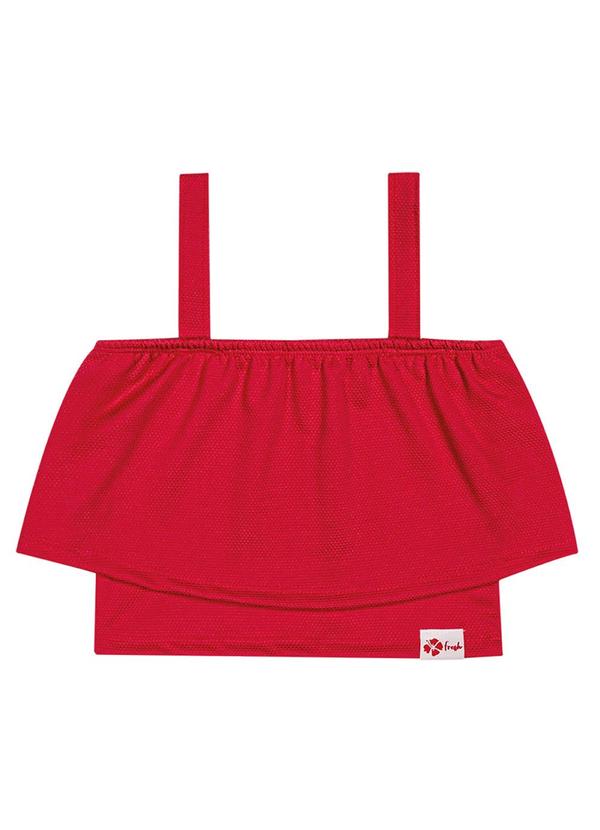 Kyly - Conjunto Infantil Menina Flor Vermelho 2