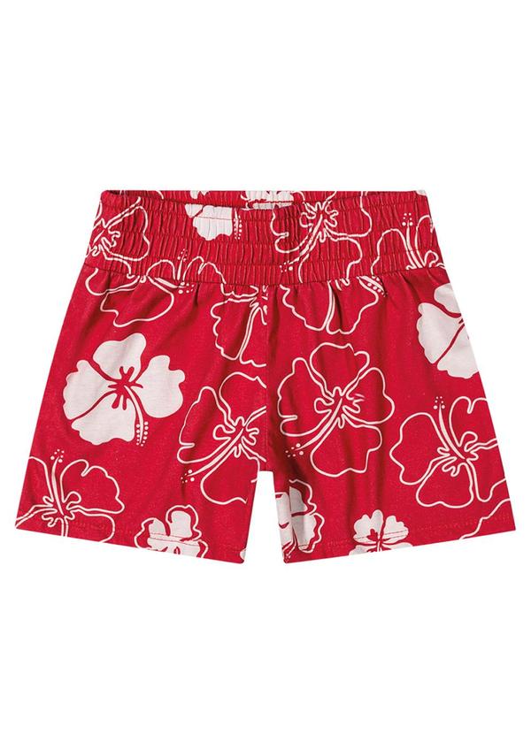 Kyly - Conjunto Infantil Menina Flor Vermelho 3