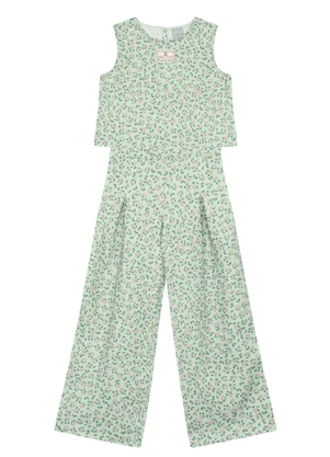 Brandili Mundi - Conjunto Infantil Menina Floral Azul - BRANDILI MUNDI