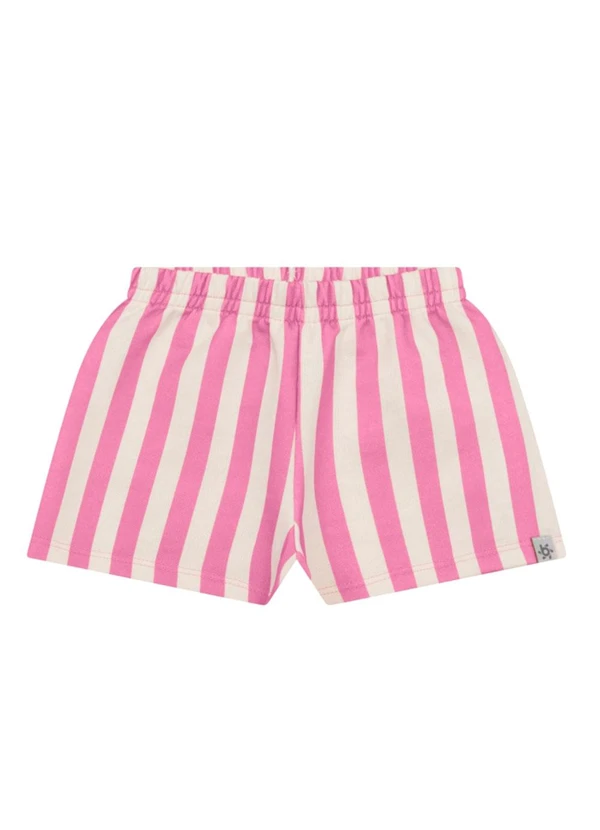 Brandili - Conjunto Infantil Menina Floral em Puff Rosa 3