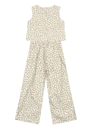 Mundi - Conjunto Infantil Menina Floral Natural - MUNDI