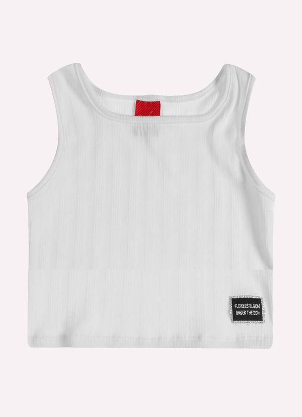 Kyly - Conjunto Infantil Menina Flores Branco 2