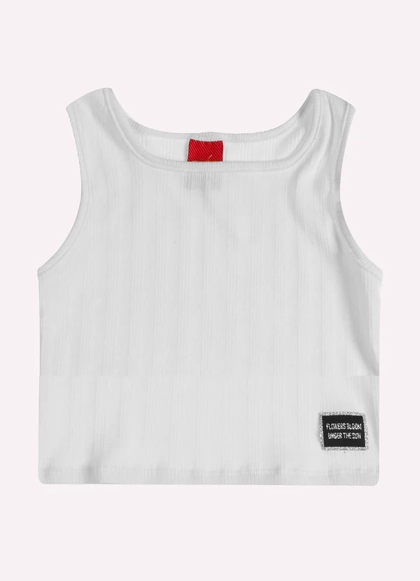 Kyly - Conjunto Infantil Menina Flores Branco 2