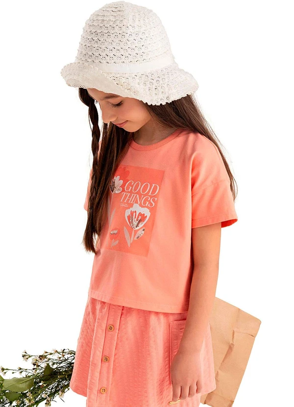 Colorittá - Conjunto Infantil Menina Flores Laranja 2