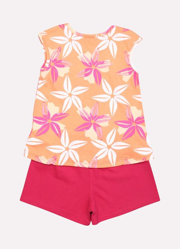 Kyly - Conjunto Infantil Menina Flores Laranja 3