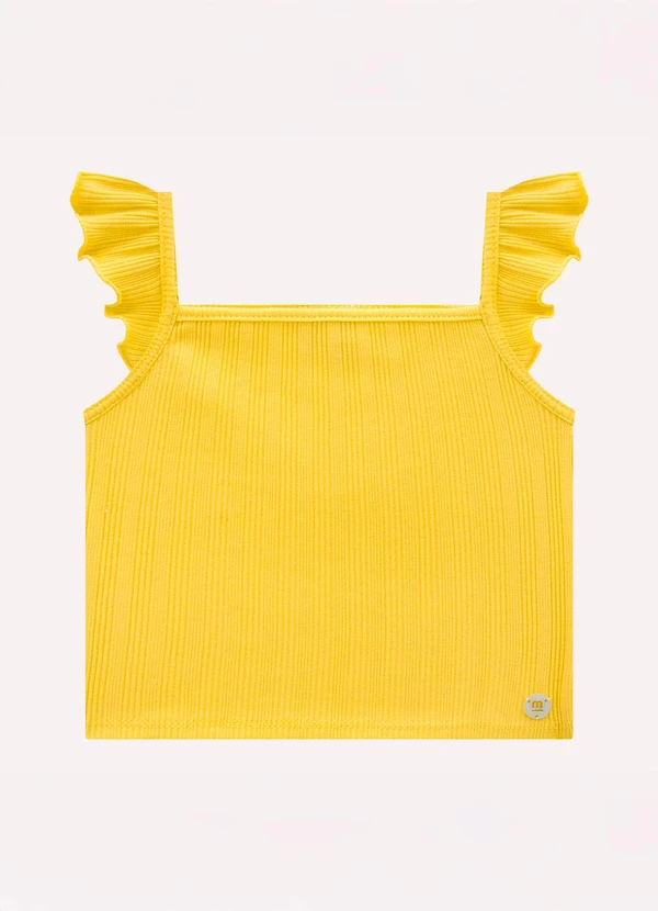 Milon - Conjunto Infantil Menina Flores Amarelo 3