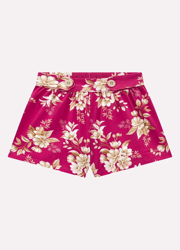 Milon - Conjunto Infantil Menina Flores Milon Bege 3