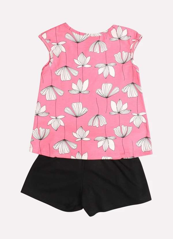 Kyly - Conjunto Infantil Menina Flores Rosa 3