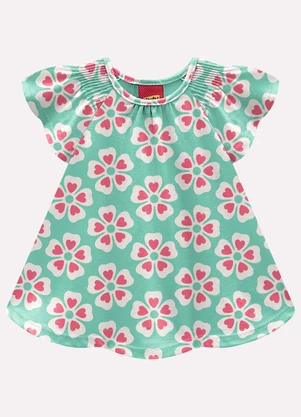 Kyly - Conjunto Infantil Menina Flores Verde - KYLY