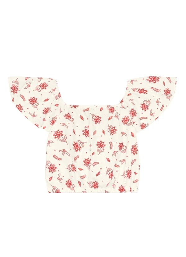 Brandili - Conjunto Infantil Menina Florido Natural 4