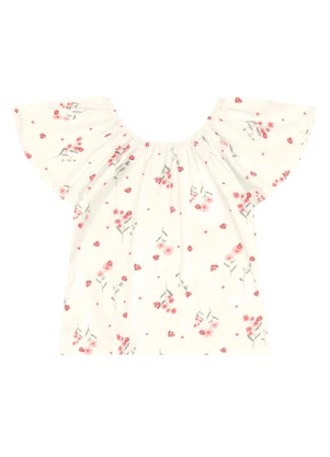 Brandili - Conjunto Infantil Menina Florido Natural - BRANDILI