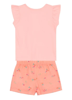 Brandili - Conjunto Infantil Menina Florido Rosa - BRANDILI
