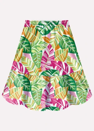 Kyly - Conjunto Infantil Menina Folhagem Rosa - KYLY