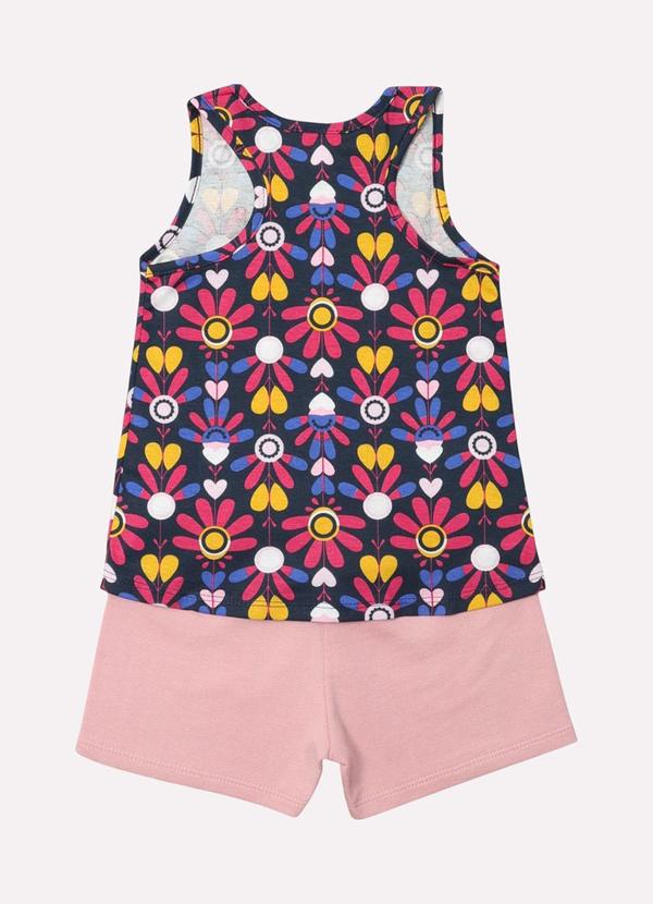 Kyly - Conjunto Infantil Menina Folhas Azul 3