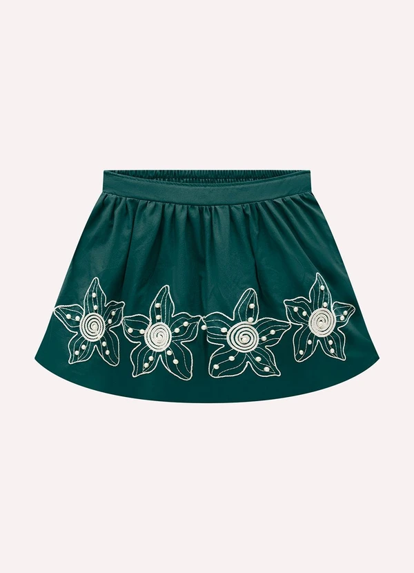 Milon - Conjunto Infantil Menina Folhas Milon Bege 4