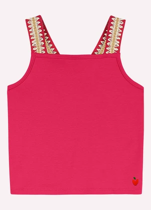 Nanai - Conjunto Infantil Menina Folhas Rosa - NANAI